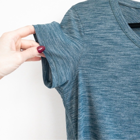 Lululemon Blue Meant To Move Short Sleeve Top - Picture 8 of 13